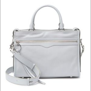 Rebecca Minkoff Ice Grey Bedford Leather Satchel